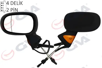 GVA D5495 Diş Dikiz Aynasi Sol Modus 04> Mekanik+sinyalli+asferik  Vm-120al 7701060071 7701065900 6121170 RN3087123 3461175C 52207021 7701058189 1141 10764802 7701058188