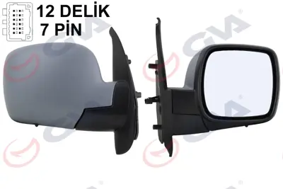 GVA D6631 Diş Dikiz Aynasi Sağ Kangoo 08> Elektrikli+isitmali+astarli+sensörlü+konveks  Vm-6131ehpsr 7701068836 10768822 3280255 RN9187313 5402041121546P 4312818 3150M12 9240160 54524029 55220