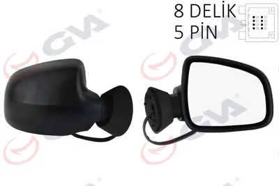 GVA D7011 Diş Dikiz Aynasi Sağ Logan Sw-Mcv 08> Elektrikli+isitmali+konveks  5 Fiş Vm-6801ehr 6001549679 E2078 963019589R 27251022 10831812 1516808 3280127 E4358 25123821 DA3227303