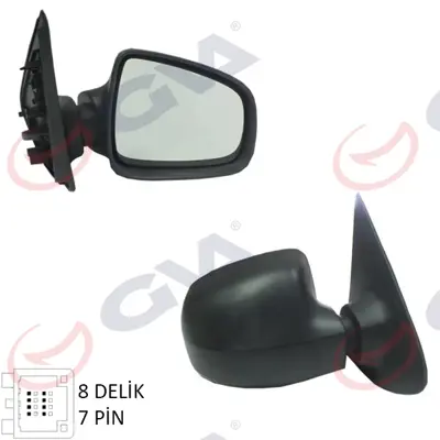 GVA D7561 Diş Dikiz Aynasi Sağ Logan Sandero-Mcv 12> Elektrikli+isitmali+konveks  7 Fiş Vm-6804ehsr 963014492R 963741273R 3280185 1507806 346145L7 4456224 25223823 6126721 DA4067313 963011787R