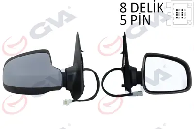 GVA D7633 Diş Dikiz Aynasi Sağ Sandero Stepway 12> Elektrikli+isitmali+astarli+konveks (Sensörsüz) Vm-6804ehpsr 963011787R 963014492R E3028 3280185 963741273R 1507808 DA3247313 DA3247303 963747198R 805M06
