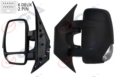 GVA D8347 Diş Dikiz Aynasi Sol Master-Movano 10> Mekanik (Dokunmatik)+sinyalli+konveks  Vm-971l 4419420 540204053363P 4419416 963662420R 3799801 963020624R 93197499 261652475R 57632 9203907