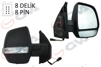 GVA G1120 Diş Dikiz Aynasi Sağ Doblo 11> Elektrikli+ortadan Sinyalli+siyah Kapakli+çift Cam+konveks  8 Fiş Vm-669ehr 735497871 735528036 1426597 95511524 735512764 9250929 9250429 95511487 735668164 71765470