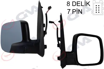 GVA G1181 Diş Dikiz Aynasi Sağ Fiorino-Bipper-Nemo 07> Elektrikli+isitmali+sensörlü+astarli+konveks  7 Fiş Vm-6115ehpsr 735460567 3452924 10773832 9236351 30653821 1748818 MFT304R 3090137 8153VH 8151QX
