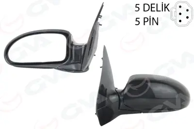 GVA G2215 Diş Dikiz Aynasi Sol Focus 98> Elektrikli+isitmali+astarli(Siyah)+konveks  5 Fiş Vm-319ehpl 1347112 ADV183019 826476 38141015A YM217540CA 624305009 835050 38141015P 3000950070 FD4207314