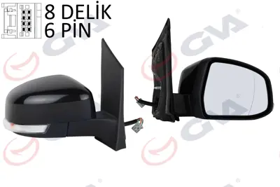 GVA G7098 Diş Dikiz Aynasi Sağ Focus Ii 08>11 Elektrikli+isitmali+sinyalli+asferik  6 Fiş Vm-6304ehar 8M5117682AD 6128401 3100185 1610000 E2432 5402041128291P 8M5117682AF BM5117K746AA 1872847 8M5117682UB