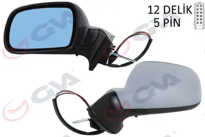 GVA G7503 Diş Dikiz Aynasi Sol 407 05> Elektrikli+isitmali+mavi Cam+astarli+konveks  5 Fiş Vm-204ehpl 8149VF 6125740 10613801 55371041 3260082 4060807 53845 4118 4243325 27546567