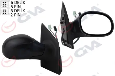 GVA G8063 Diş Dikiz Aynasi Sağ C2 03> Elektrikli+isitmali+ Sensörlü+konveks  Vm-502ehsr 8149SW 27227024 3050085 CI3047313P 917808 10663812 CI3047313 5111042 5402041131853P 4000224