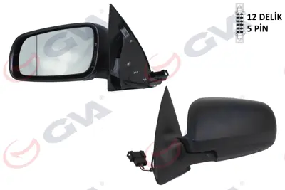 GVA G8140 Diş Dikiz Aynasi Sol Fabia 98> Elektrikli+isitmali+asferik  5 Fiş Vm-604ehal 6Y1857501BL 3320016 6Y1857501BLB41 10694811 7625807 6125522 6Y1857501BQB41 6Y1857521C 6Y0857537B41 75141031