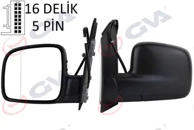 GVA G8209 Diş Dikiz Aynasi Sol Caddy 04> Elektrikli+isitmali+asferik  5 Fiş Vm-375ehal VG9047314 2205627 7H1857521A 34643650 2K1857507A9B9 2K1857507K9B9 VG9047314P SV8512 2K5857507AH9B9 3370132