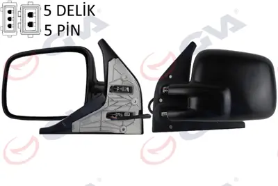 GVA MR226 Diş Dikiz Aynasi Sol Transporter T4 96> Elektrikli+isitmali+konveks  Vm-186ehl 701857507H01C VG9137314 701857521A VW9137314 E0803 3370164 10417813 5874817 3370088 3370086