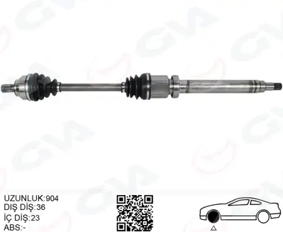 GVA R18420 On Aks Komple Sag  Focus Ii 1.6- 1.8 Ti  04>11 C Max   1.6 1.8 Ti  05>11 Benzinli  Volvo  S40 Ii 1.6 05>12 V50 1.6 05>12 1726946 1707965 VKJC8690 4M513B436JF DS7966 4M513B436JD 1431161 1474807 3M513B436BAC 1567824