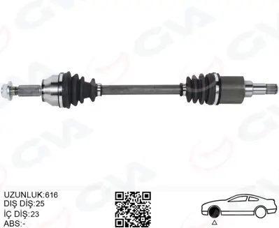 GVA R18434 On Aks Komple Sol Ford Transit Courier 1.5 -1.6 Tdci 14> FO319L FO246 ET763B437AA VKJC5715 3656502 1833717 ET763B437AB 7729 1929644 VKJC5721