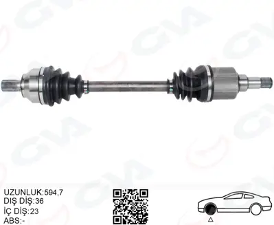 GVA R18449 Ön Aks Komple Sol  Focus Ii 1.6- 1.8 Ti 04>11 C Max 1.6 1.8 Ti 05>11  Benzinli Volvo S40 Ii 1.6 05>12 V50 1.6 05>12 1600572 1707966 3M513B437DG T68411 DS7965 4M513B437JE 4M513B437JD 655907 FD801158 9M513B437BA