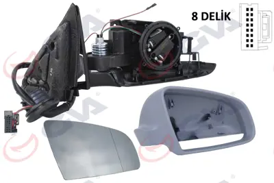 GVA R2030 Diş Dikiz Aynasi Sağ A3 03> Elektrikli+isitmali+3 Kapili+astarli+konveks  5 Fiş Vm-011ehr 8P1858532A01C AD3207314 MAD141L 3020028 8P1858532G01C 10101801 261041 34614073 1031224 301000274700274710