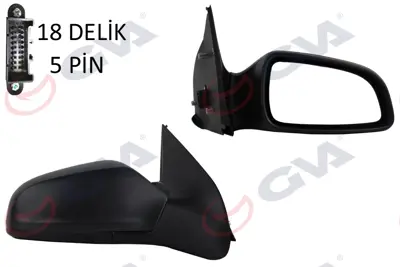 GVA R3256 Diş Dikiz Aynasi Sağ Astra H 04> Elektrikli+isitmali+konveks  5 Fiş Vm-968ehr 13141996 50521044 6428184 13253337 3250061 24533412 10337862 3745804 50521032 24463032