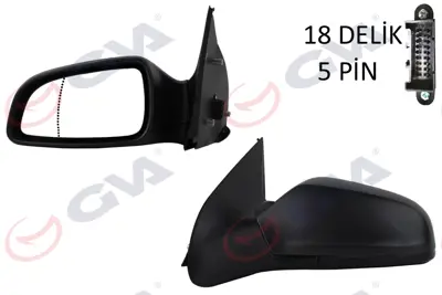 GVA R3273 Diş Dikiz Aynasi Sol Astra H 04> Elektrikli+isitmali+asferik  5 Fiş Vm-968ehal 54151 27533481 13141997 50521041 6139438 54513062 3745817 5402041139235P 55093722 OP4107324