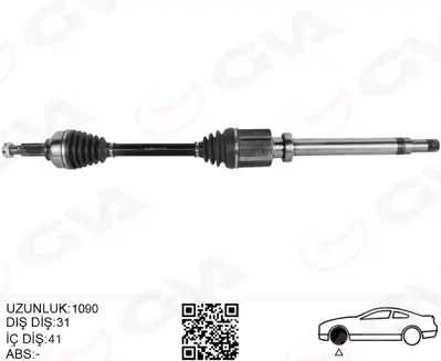 GVA TC3283 On Aks Komple Sağ Tourneo Custom 2.2 Tdci-2.0tdci 155hp Kisa Şase 12> BK213B436AD BK213B436AB 1901269 2009673 2364917 2323888 KK213B436AA AF909N VKJC7951 2348193