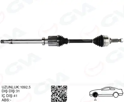 GVA TC3288 On Aks Komple Sağ Tourneo Custom 2.2 Tdci-2.0tdci 155hp Uzun Şase 12> (Kk213b436ba) BK213B436BC 854016623 BK213B436AB 1774275 FO3336 BK213B436AC 76FD8030 7726 18012760 1774277