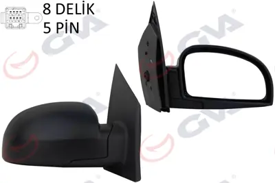 GVA V1036 Diş Dikiz Aynasi Sağ Getz 02> Elektrikli+isitmali+konveks  5 Fiş Vm-452ehr 876201C310 1511M28 27126502 10988822 8251808 8251807 H770I21E 3130033 1511M06 4883