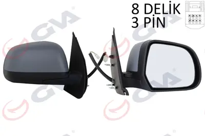 GVA V1122 Diş Dikiz Aynasi Sağ Micra 10> Elektrikli+astarli+konveks  3 Fiş Vm-223ehpr 96301 1HB0B