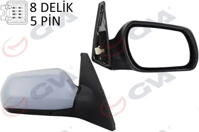 GVA V1147 Diş Dikiz Aynasi Sağ Mazda 3 03> Elektrikli+isitmali+astarli+konveks  5 Fiş Vm-324ehpr 10929832 6140906 BP4L69120K08 45083821 BP4L69120M08 MZ3267323P 3200025 2734818 MZ3267323 E2046