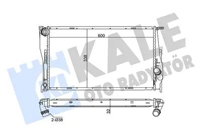 KALE 302446 Motor Su Radyatoru Bmw N47 N57 M57 E81 E82 E87 E88 E90 E92 E93 E84 17117788903 50044N BWA2294 60785A 8MK376754031 BW2293 8MK376754001 BW2294 RA0050680 1023127