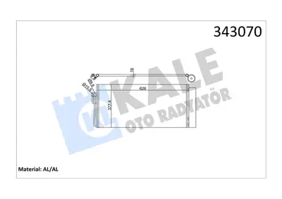 KALE 303913 Klima Radyatoru Bmw E60 E65 M57 N57 N67 64509122827 8FC351301334 9122827 94747 BWA5273D TSP0225513 DCN05017 8831362 8361362 94612