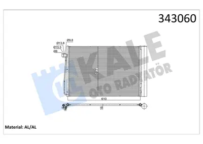 KALE 303917 Klima Radyatoru Bmw M54 N62 N73 E60 E65 E63 E64 8FC351301321 G402320 64509122825 169637 8022024 94679 6005267 52000N 64538379885 TSP0225512