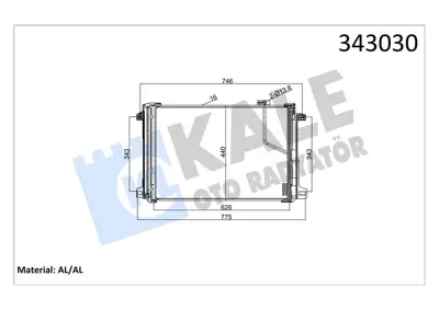 KALE 303946 Klima Radyatoru Mercedes W204 S204 C204 C218 W212 A207 C207 X204 30005450 A2045000654 814044 F443340 TSP0225672 DCN17005 A2045000254 240290 43340 2045000254