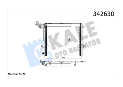 KALE 304179 Klima Radyatoru Mercedes W164 X164 W251 94897 A2515000054 105203 112023N 8062020 41140020 2515000054 8FC351330611 30005406 62MS5406