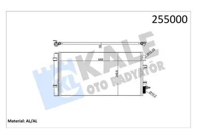 KALE 7596161 Klima Radyatörü (Kondenser) Renault Fluence 09> Megane Iii 09> Scenic Iii 09>  1.2tce 1.5dci 1.6 1.9dci 2.0 921000294R 921003293R 921009956R 8FC351310544 60435483 RT5483 8FC351310541 8093069 940195 35932