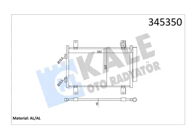 KALE 7688 Kale 345350klima Kondenseri Jumper-Ducato-Boxer (537x340x16) (Al/Al) 13401660 5C8370000R DCN09051 BC159 8FC351305551 94712 35501 FT5302 350203159000 TSP0225514