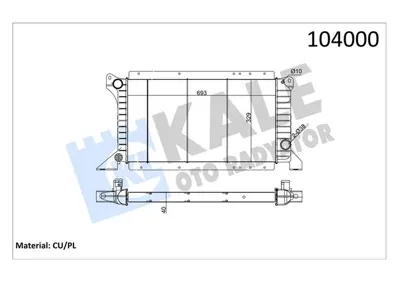 KALE 85009361 Motor Radyatoru (+ac) Transit Turbo T12 T15 2.5d 97>01 Manuel Uzun Tip (2 Sira Cu+pl) 94VB8005DB 1112704 94VB8005FC ME94VB8005DC FD2206 18002206 RA0120880 2053009 62057 1671777
