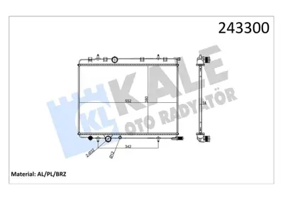 KALE 85015164 Radyatör Partner (1 Sira Alb Sistem) 133065 15362 24227 TSP0524069 350213120009 1330G0 PE2251 8MK376767091 732908 350213872000