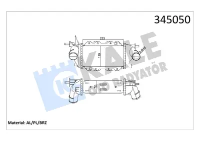 KALE 8921 Turbo Radyatörü (Intercooler) Vectra 2.0-2.2 Dti (Mek) (Al/Pl/Brz) 1300403 52475657 52479105 52479128 817917 60374269 913047 OPEL8060 8ML376776411 OL4269