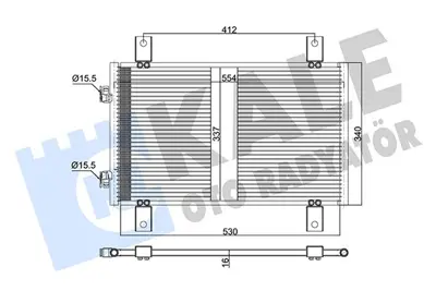 KALE MOP142023 Klima Kondenseri Jumper-Ducato-Boxer (Al/Al) (537x340x16) 13401660 5C8370000R DCN09051 BC159 8FC351305551 94712 35501 103574 FT5302 41010058