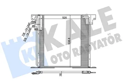 KALE MRN165023 Klima Radyatoru Mercedes Vito W638 97>03 94226 A6388350170 449101 60305220 9931201 8062009 8FC351037341 53701 7306 8FC351037344