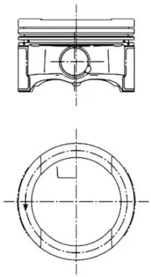 KOLBENSCHMIDT K065569XS (X) Motor Piston+segman Std Golf Iv-Passat-Jetta-A3-Leon 1.6 19pim (81.01) (Alz-Ana-Avu-Ayd-Bfq-Bfs 06A107065N 06A107065BN 06A107065BJ