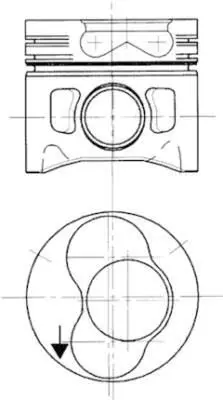 KOLBENSCHMIDT KP15458XS Motor Piston+segman Std Transporter T4 2.5tdi-Lt46 1-2 Cyl 26pim (81.01) (Ang-Anh-Anj-Axg-Akl Cyl) 