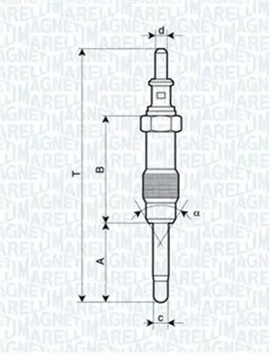 MAGNETI MARELLI SC 779 Kizdirma Bujisi Mercedes Om602 W210 S210 W461 B901>b904 B667 B668 B670 A0011592601 11592601 SZ12PCSMS 250202026 UX23A ADG01837 HDS373 CH204 H1738 100226250
