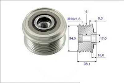 MAKO T437699 Alternatör Kasnaği Astra H-Combo C-Corsa C-D-Meriva 1.3 Cdti-Doblo-Grande Punto-Linea 1.3 Mtj 1204517 3177185E00000 93178273 437504 55886 1204392 93192631 77367129 77362721 1581704
