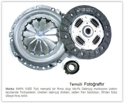 MAPA F0141754STD Debriyaj Seti (Baski+disk) Punto 1.2-1.4 Gt (94-99) (176a7000) 71718481 71741238 71718483 5894380 71736504 71752449 618302800 71711442 71718691 71735338