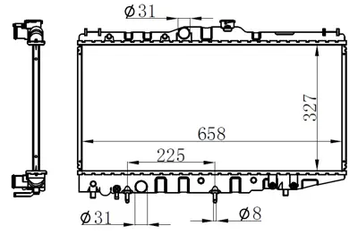 ORIS 245141 Radyatör Brazing Corolla Ae 92 (Otom) (325x668x16) 1640016200 1640016331 1640015380 1641001040 1640016330 1641015380 1641002020 1640016290 1640011200 1640015421