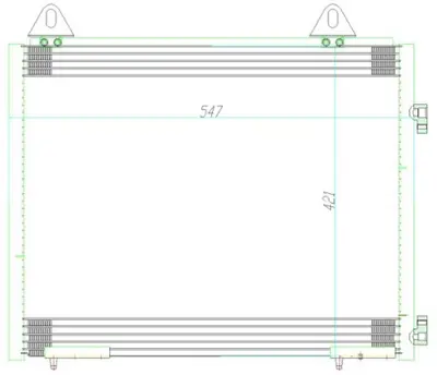 ORIS 251485 (Cro725) Klima Kondenseri Landrover Freelander 1.8i 16v-2.0td-2.0td4-2.5 V6 97=> (Oto.-Mek.) AWR5796 94327 8FC351317741 35351 TSP0225222 102773 T898R AU5141 8012006 817067