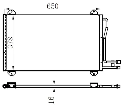 ORIS 251566 Klima Radyatoru Mercedes Sprinter B901>b905 95>06 A9015000454 9015000554 5104114AA 9015000454 5132357AA K5132357AA A9015000554 161197 94225 DCN17055