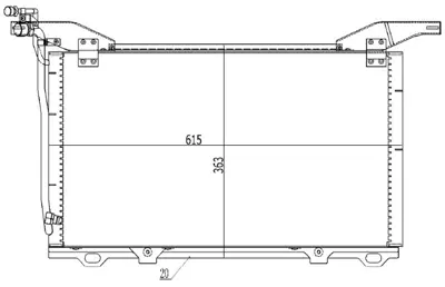 ORIS 251596 Klima Radyatoru Mercedes E-Class W210 S210 A2108300370 8FC351037171 816949 2108300370 166583 A2108300770 AC208000S 35245 53697 2108300770
