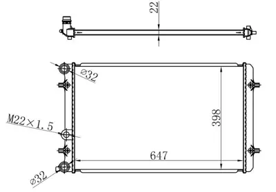 ORIS 346402 Radyatör Brazing Bora-Golf Iv - A3-Tt- Leon-Toledo Ii- Octavia(Ac+klimasiz+mek+otom)(647x388x22) 1J0121253AD 1J0121253A 1J0121253AN 1J0121253J 52497028 70822558 1J0121253AB 1J0121253H 1J0121253AH AI2155