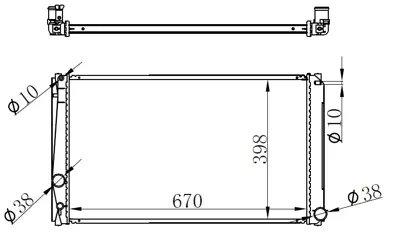 ORIS 348000 Radyatör Brazing Rav4 2.0 06=> (670x418x16) D72029TT 1640028560 CR1728000S 29384 34618508 DRM50051 8MK376783611 346220 314204 53002419