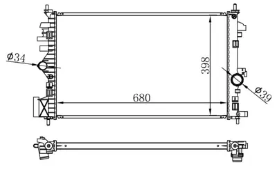 ORIS 439567 Radyatör Brazing Insignia-Saab 9-5 1.6-1.8 08=>(Ac+mek)(680x398x16) 1300292 DRM20110 1073133 8MK376754321 9002070 630718 30170029B CR1099000P 376754321 53773